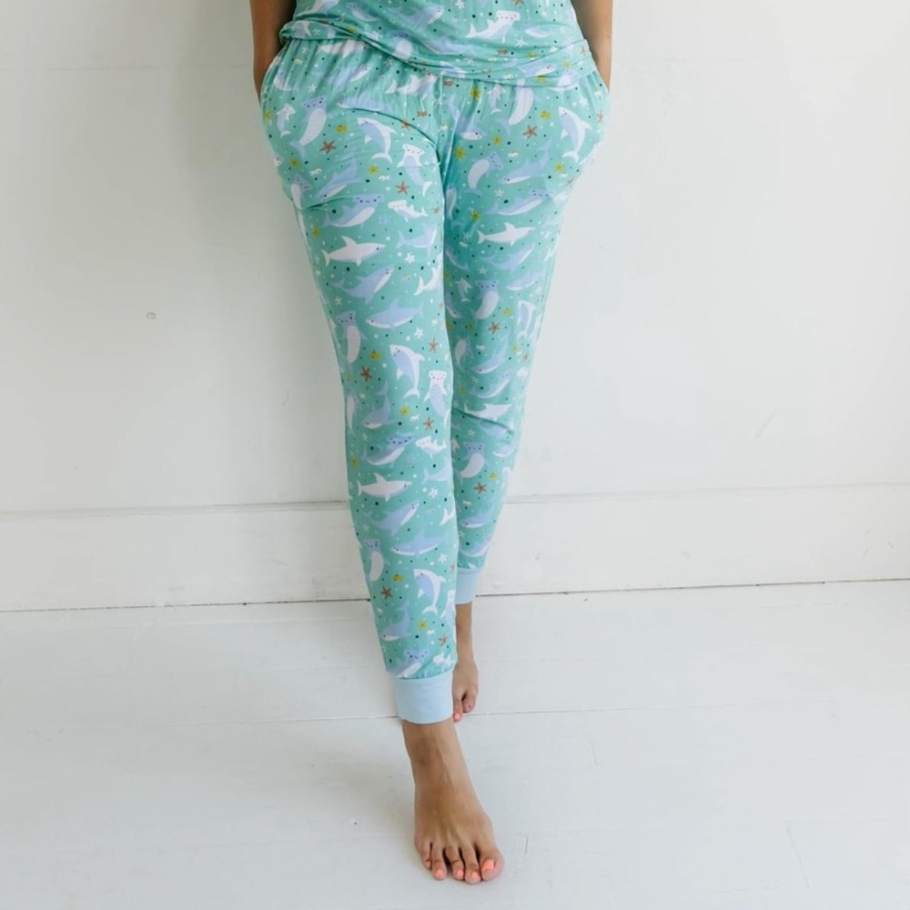 Little Sleepies Woman’s Sharks Soiree - Bamboo Viscose Women’s Pants - Size XL